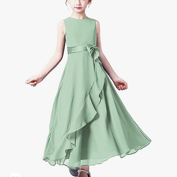 DIDEYTTAWL 💚SAGE GREEN💚 SPECIAL OCCASIONS DRESS GIRL SIZE 14 🌟NWT🌟 - Picture 16 of 16